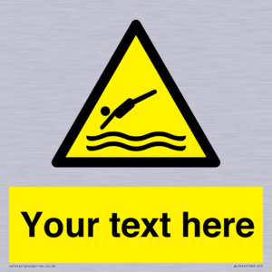 Custom Warning diving area